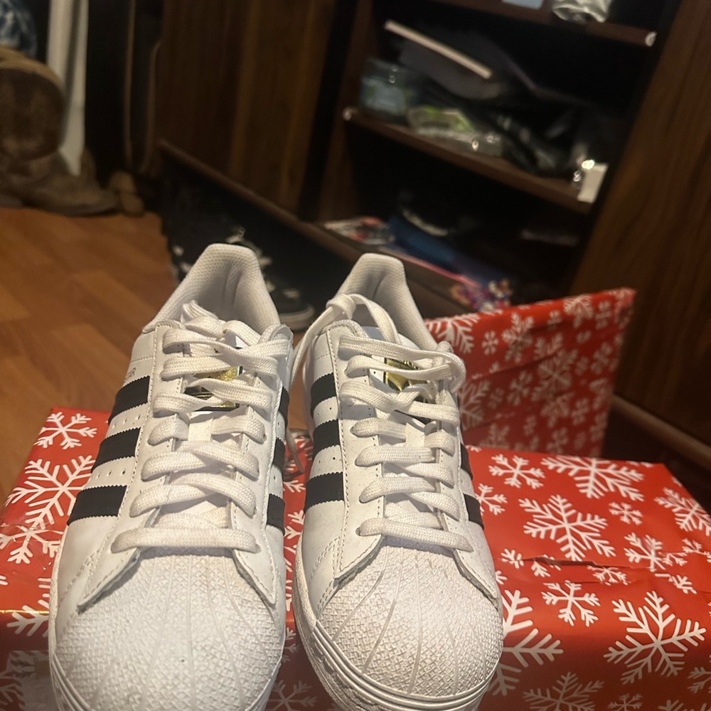 Adidas White and Black Sneakers